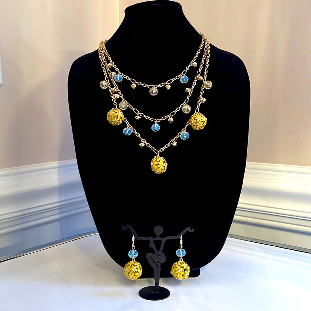Sophia & Kate Yellow / Gold Necklace asset